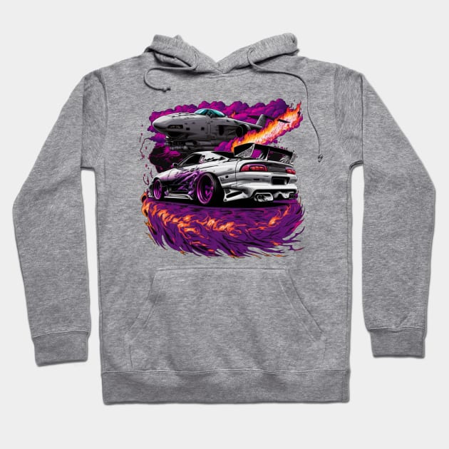 Supra car merch with cool doddle Hoodie by Bezoic teeshop